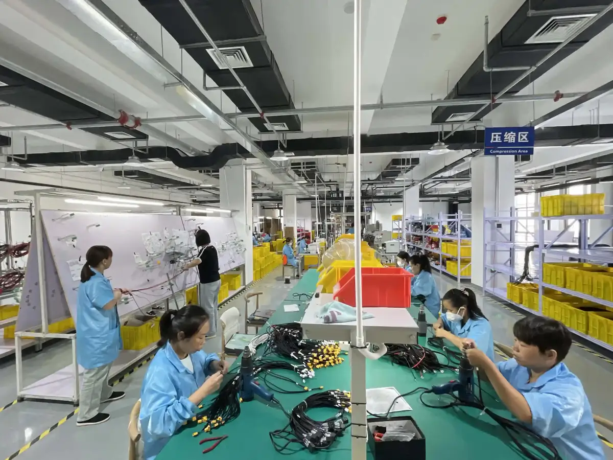 VeinWire engineering team working on custom cable assembly designs